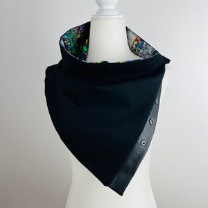 Carrie | 5 Snap Scarf | Colorful Abstract