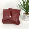 Cherry Red Vegan Cactus Leather Clutch Bag | KOZYSAILA