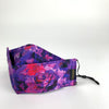 Nova | Nose Band Pop Up Mask | Purple Floral Abstract