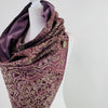 Valentina | Chunky Reversible Hooded Scarf | Purple Gold