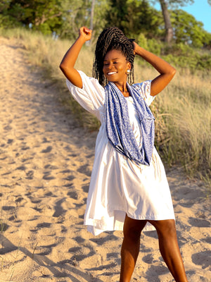 Camila | Heather Purple Sun Wrap Scarf | 10+ Ways to Wear